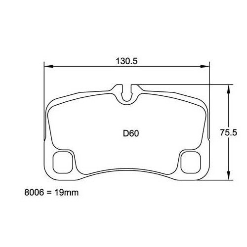 Hintere Bremsbeläge PAGID RS14 (schwarz) für Porsche 997-2 C2 und C4 - RS62080