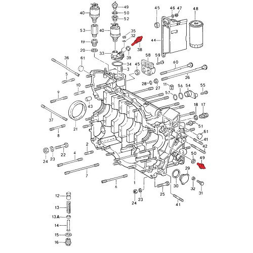 Olietemperatuursensor voor Porsche 911 type 964 - RS64008