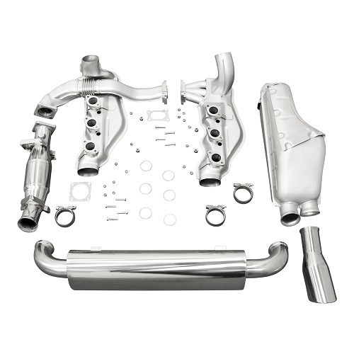  Sistema di scarico "standard" DANSK in acciaio inox per Porsche 911 tipo 964 Carrera (1989-1994) - RS64042 