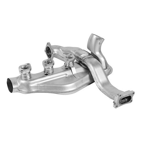 Stainless steel DANSK "sport" exhaust system for Porsche 911 type 964 Carrera (1989-1994) - single tailpipe - RS64043