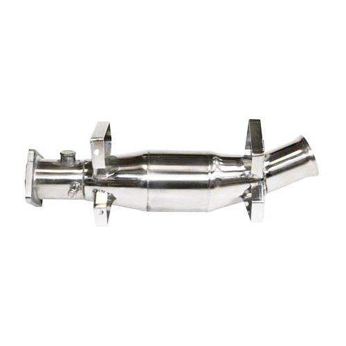 Stainless steel DANSK "sport" exhaust system for Porsche 911 type 964 Carrera (1989-1994) - single tailpipe - RS64043