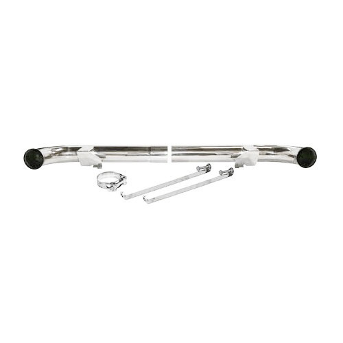 Sistema di scarico dopo gli scambiatori di calore in acciaio inox DANSK "Ultrasport Tube Cup" per Porsche 911 tipo 964 Carrera (1989-1994) - terminale singolo - RS64046