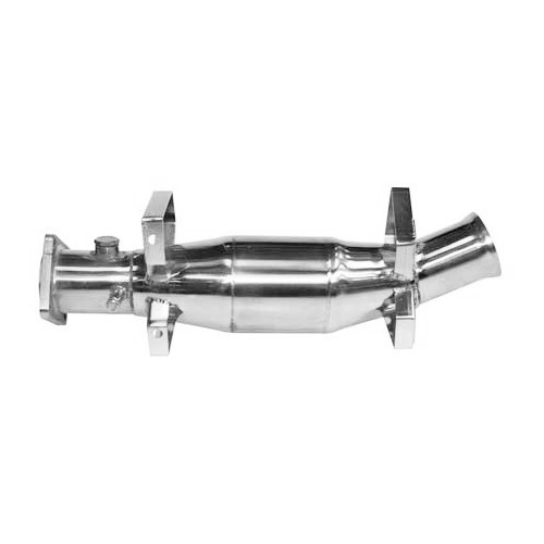 Sistema de escape após permutador de calor em aço inoxidável DANSK "Ultrasport G-Pipe" para Porsche 911 tipo 964 Carrera (1989-1994) - tubo de escape simples - RS64047