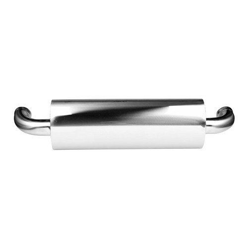 DANSK "Ultrasport G-Pipe" stainless steel exhaust system after exchangers for Porsche 911 type 964 Carrera (1989-1994) - single tailpipe - RS64047
