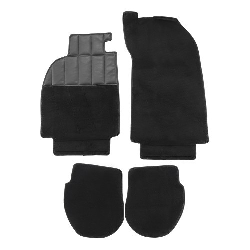  Tapis de sol noirs pour Porsche 993 Targa - Qualité d'origine - RS66028 