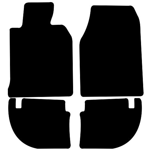  Mats for Porsche 968 - black - RS67024 