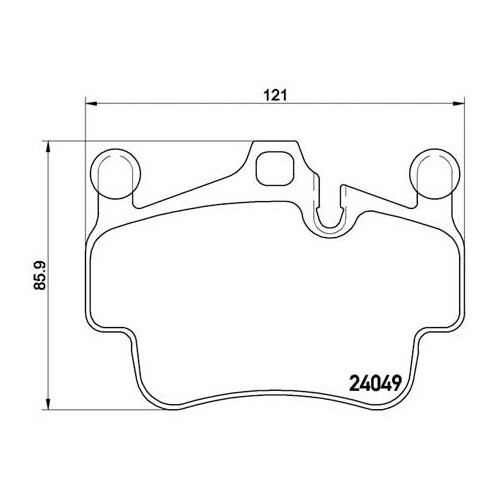 ATE Front brake pads for Porsche 997-1 C2 and C4 - RS90013