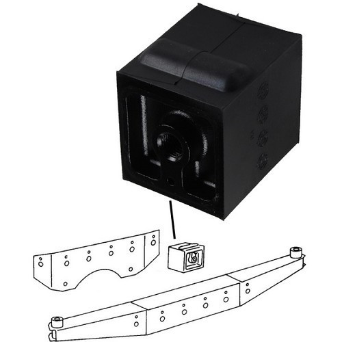  Silentbloc de soporte del motor y caja de cambios para Porsche 912 (1965-1969) - RS90306 