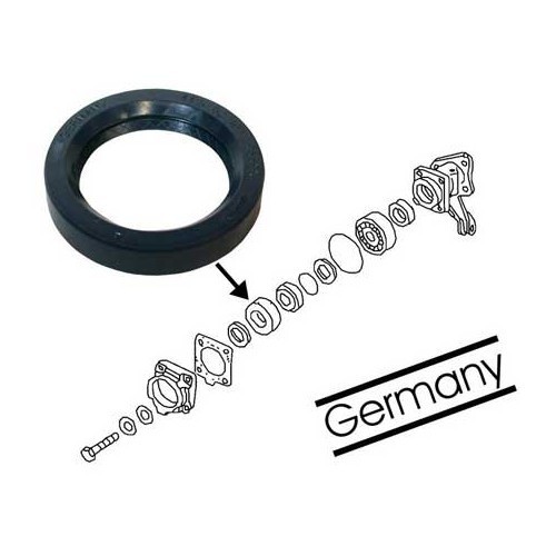  Junta SPI de rodamiento de rueda trasera para Porsche 924 - RS90541-2 