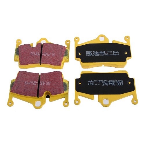 Plaquettes de frein arrière EBC jaunes pour Porsche 981 Boxster (2012-2015) - RS90730