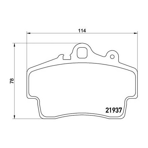  ATE remblokken voor Porsche 987 Cayman 2.7 - RS90818-2 