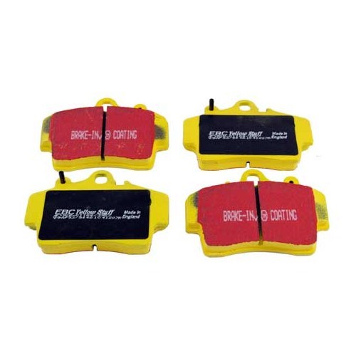  Pastilhas de travão dianteiras EBC amarelo para Porsche 987 Boxster 2.7 - RS90824 