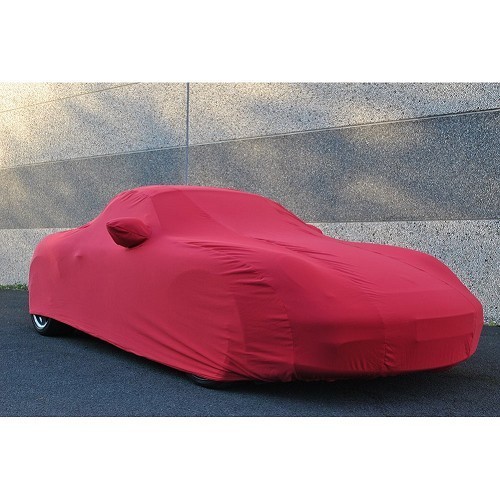  Telo Coverlux in jersey su misura per Porsche 987 Boxster (2005-2012) - Rosso - RS91136 