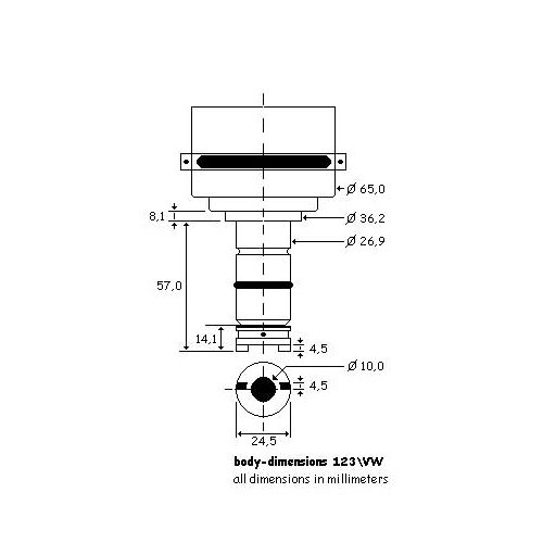 123 IGNITION distributor for Porsche 914-4 with carburettors (1970-1976) - with vacuum - RS91442