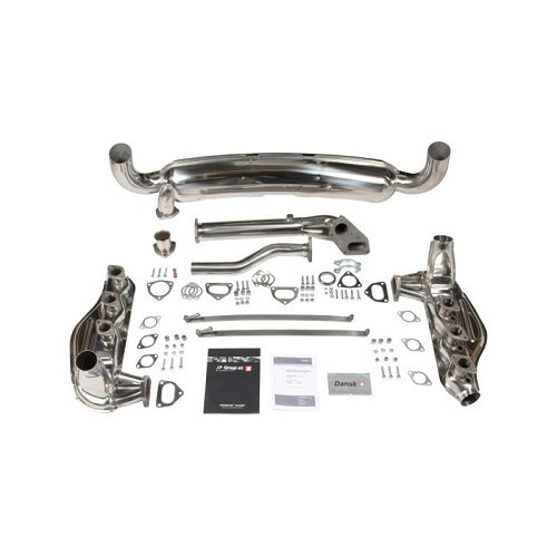  Impianto di scarico completo in acciaio inossidabile DANSK per Porsche 911 (1975-1983) - doppio terminale - RS91796 