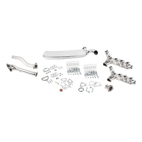  Línea completa de escape de acero inoxidable DANSK para Porsche 911 (1975-1983) - única salida - RS91797 