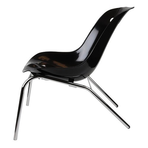 Recliner Chair Porsche 356 Speedster - Black on chrome frame - RS91922