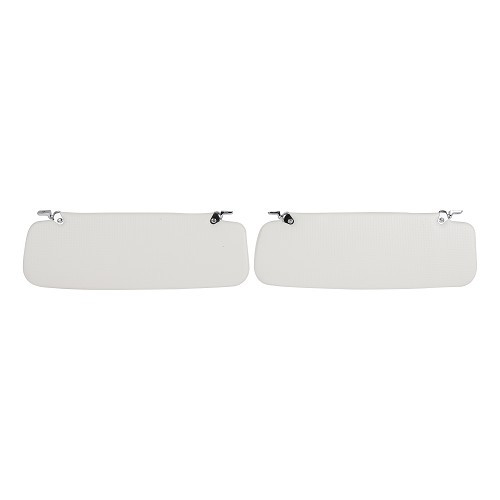 Left and right sun visors for Porsche 356 A, B and C (1956-1965) - cream color - RS92101