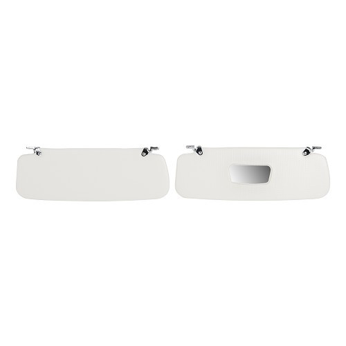  Left and right sun visors for Porsche 356 A, B and C (1956-1965) - cream color - RS92101 