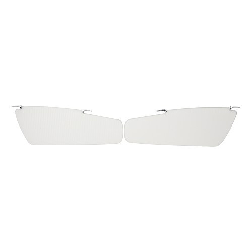 Left and right sun visors for Porsche 356 BT6 and C coupé (1962-1965) - cream color - RS92102