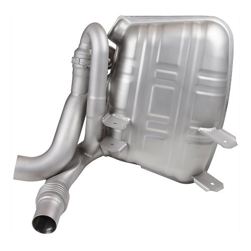 Sport exhaust silencer with DANSK valves in stainless steel for Porsche 911 type 997 Carrera phase 1 (2005-2008) - original style - RS92218