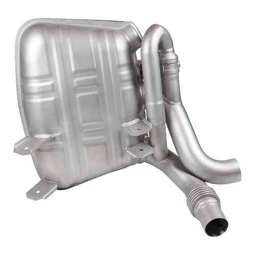 Silenziatore sportivo con valvole DANSK in acciaio inox per Porsche 911 tipo 997 Carrera fase 1 (2005-2008) - stile originale - RS92218