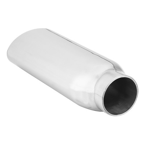 Chrome-plated stainless steel DANSK exhaust silencer tip for Porsche 924 (1976-1988) - RS92221