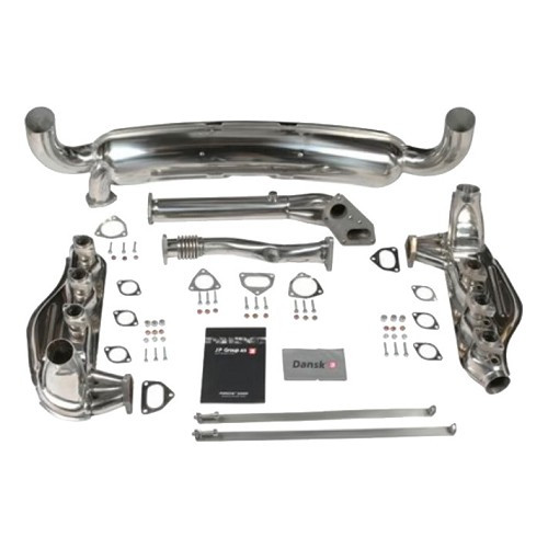  Sistema de escape em aço inoxidável DANSK para Porsche 911 tipo G Carrera 3.2 (1984-1989) - RS92238 