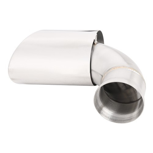 Chrome-plated stainless steel DANSK "993 Look" exhaust silencer tips for Porsche 911 type 964 (1989-1994) - RS92243