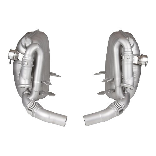  Silencieux d'échappement à valves DANSK Super Sound en inox pour Porsche 911 type 996 Carrera (1998-2005) - style origine - RS92251 