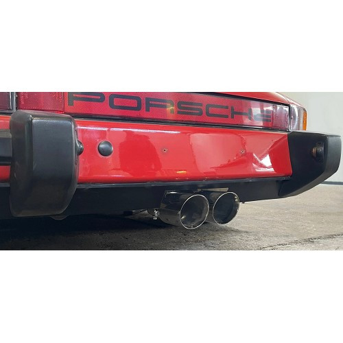 Silenziatore sportivo DANSK "GT3 Style" in acciaio verniciato per Porsche 911 tipo G (1975-1989) - RS92272