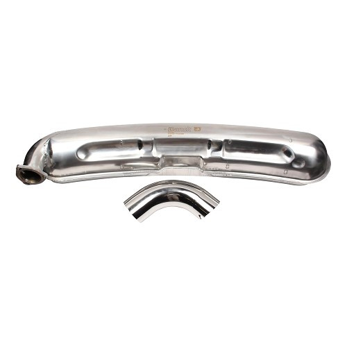 DANSK sport exhaust silencer in stainless steel with weld end for Porsche 911 type G (1975-1989) - RS92280