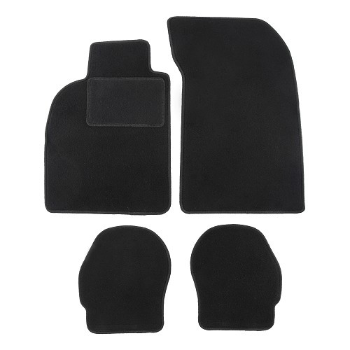  Black interior floor mats for Porsche 911 type 964 (1989-1994) - RS92422 