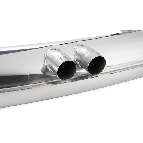 DANSK "GT3 style" sports exhaust silencer in polished stainless steel for Porsche 911 type G (1984-1989) - RS92448