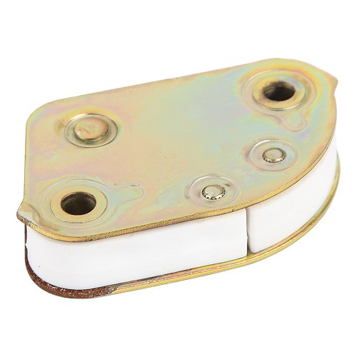 Gâche de serrure de porte chromatée pour Porsche 911 type F, G et 912 (1973-1989) - côté gauche - RS92770