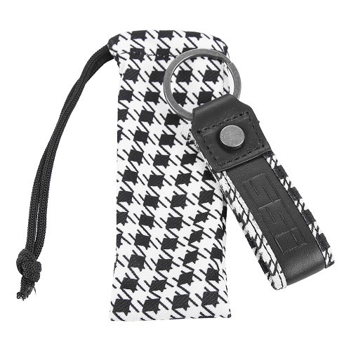  Key case with houndstooth pattern key ring SSI for Porsche - RS92877 