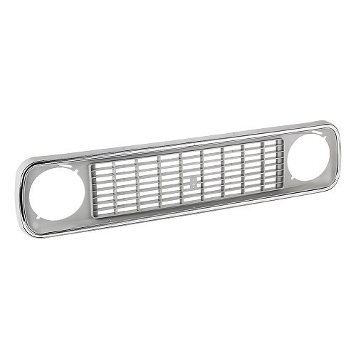  Grijze grille met chromen toren voor Renault 4 GTL (01/1978-12/1992) - RT10002 