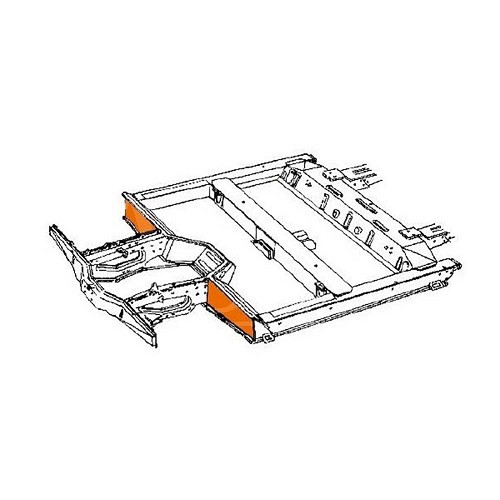 Guarda-lamas frontal direito para Renault 4 (10/1961-12/1993) - RT10042