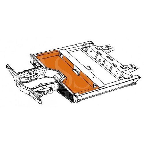 Pavimento interno anteriore per Renault 4L - RT10102