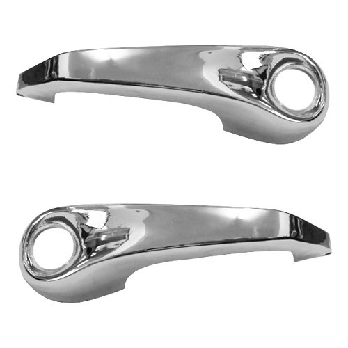  Pair of door handles for Renault 4 (10/1961-12/1993) - chromed - RT10161 