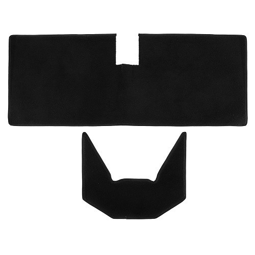 Conjunto de tapetes para Renault 4 Sedan (10/1961-12/1993) - preto - RT20000