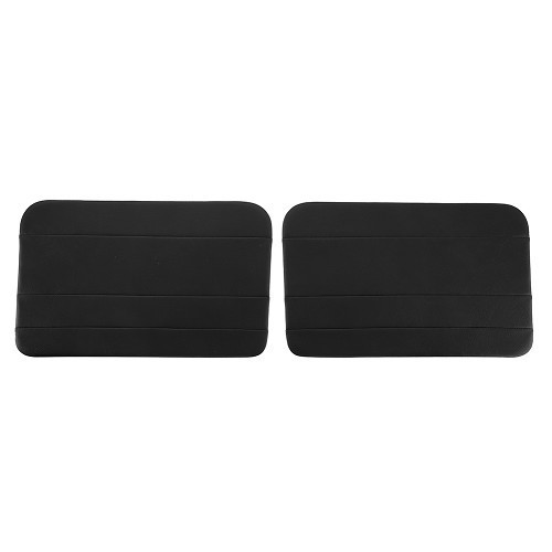 Pair of front door panels for Renault 4 (10/1961-12/1993) - black leatherette