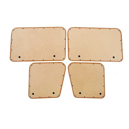  Set of 4 door panels for Renault 4 (10/1961-12/1993) - Camel leatherette - RT20022-1 