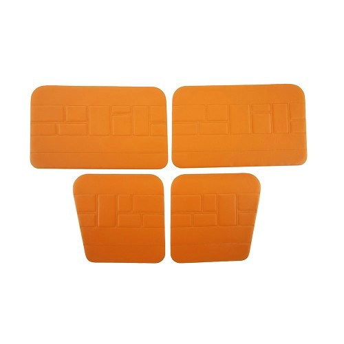  Conjunto de 4 painéis de portas para Renault 4 (10/1961-12/1993) - Camel leatherette - RT20022 