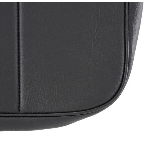 Set of front and rear seat covers for Renault 4 (10/1961-01/1978) - black leatherette - RT20032