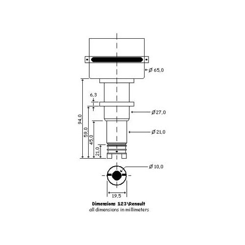 Electronic vacuum ignition for Renault 4L - Cléon cast iron engine - RT40010