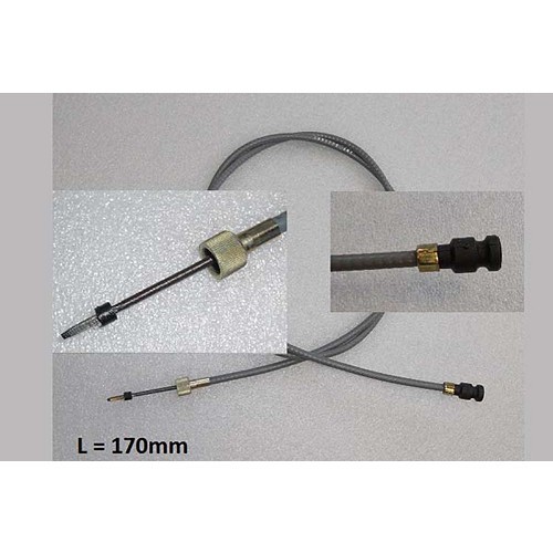  Cable de metro para Renault 4 (09/1973-07/1982) - 1650mm - RT40098 