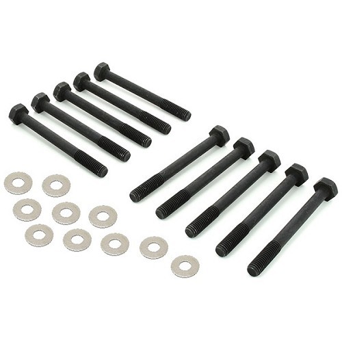  Set van 10 bouten en sluitringen voor Renault 4 cilinderkop (10/1972-12/1993) - Cléon - RT40278 