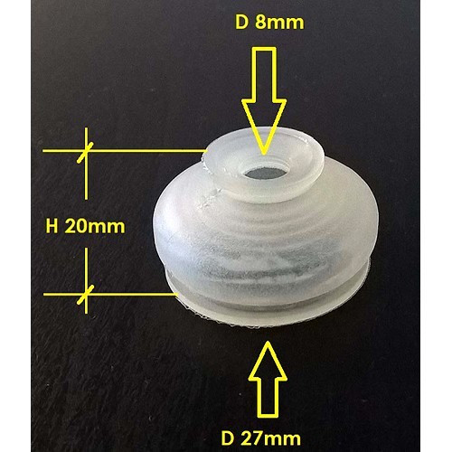 Soufflet de rotule de direction pour Renault 4 (10/1961-12/1993) - RT50084