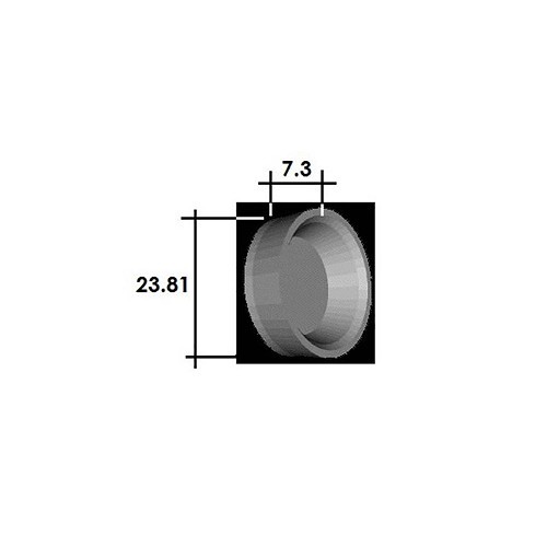  Front wheel cylinder cup for Renault 4 (07/1966-12/1993) - 23.81 mm - RT60124 